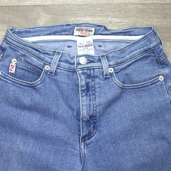Vintage Guess Jeans Size 26 (26x31 ) Made in USA Slim Straight Cut 46813 - Picture 4 of 6